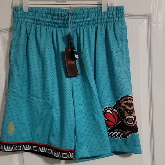 Mitchell & Ness Blue Athletic Shorts with Elastic Waistband - Picture 1 of 4